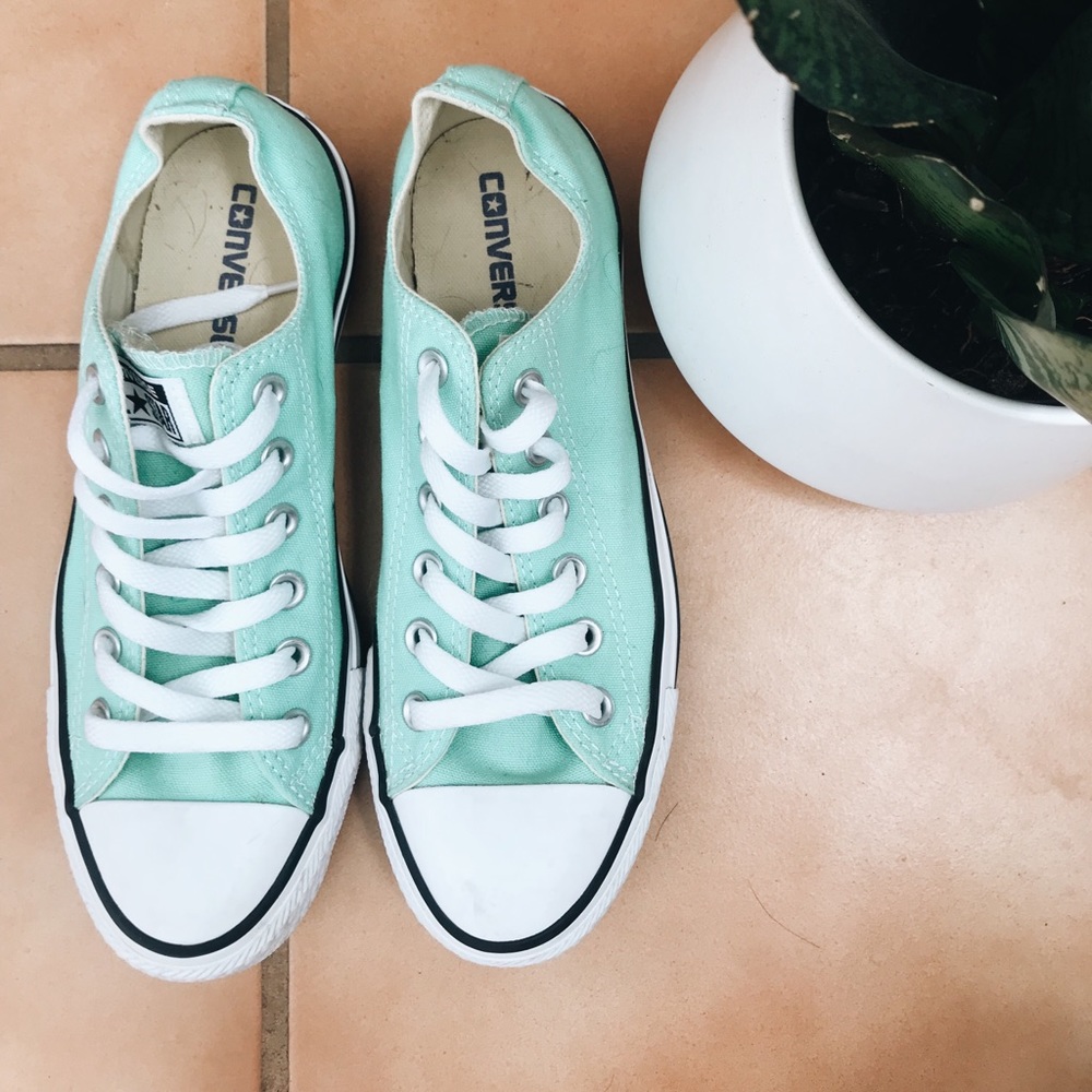 Seafoam Blue Converse Shoes